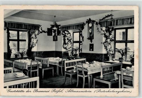 Altmannstein Gasthaus der Brauerei Pröfsl Erholungsheim Innenansicht