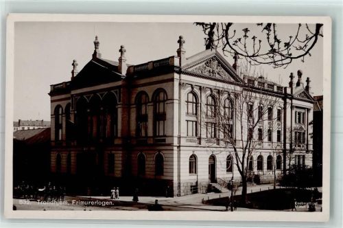 Trondheim 1920 Frimurerlogen AK