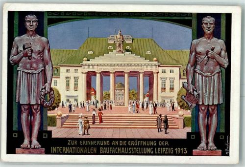 Leipzig 1913 Baufachausstellung AK