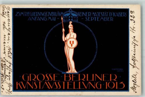 Berlin Mitte 1913 sign. Hans Friedrich AK