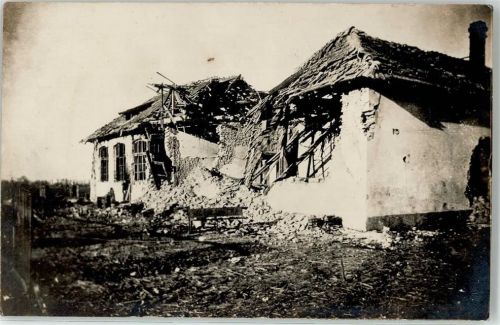 Braila WK I Schulgebäude Filipesti Ort handschriftlich