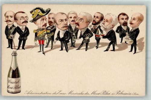 1900 Christal Mont-Pilat Mineralwasser - AK