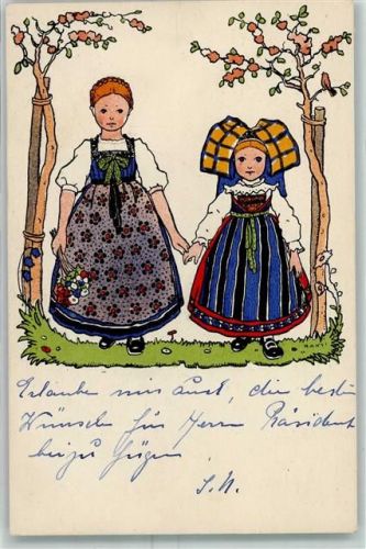 Tracht Kind AK Hansi (Waltz) 1929
