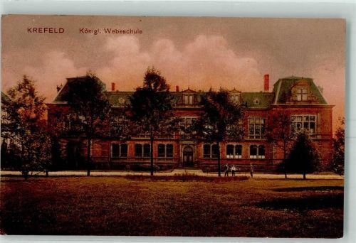 W4150 Krefeld Kgl. Webschule AK Weberei 1922