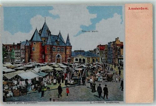 Amsterdam 1900 Nieuw Marktszene