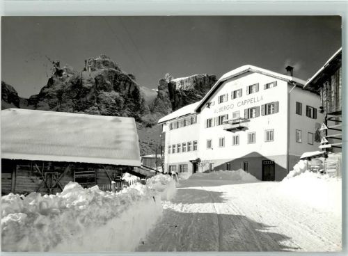 Colfosco Südtirol Albergo Cappella Winter