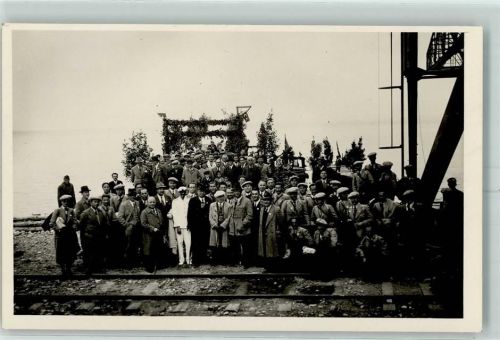 Ayancik Privatfoto AK Landungsbrücke Gruppenfoto
