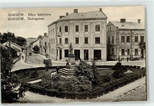 Solotschiw Zloczow - Bahngasse Ulica kolejowa Denkmal