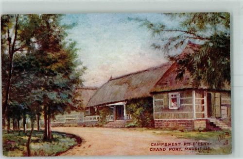 Campement Pte. D'Esny Grand Port sign Oilette