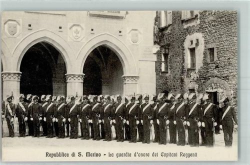 San Marino La guardia d'onore dei Capitani Reggenti