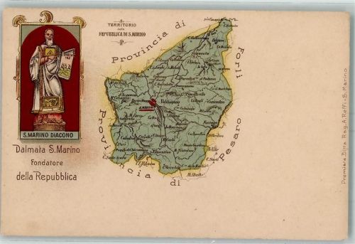 San Marino Landkarte