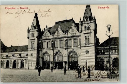 Temesvar 1909 Bahnhof