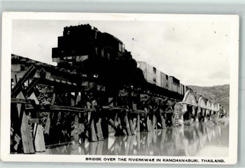 Kanchanaburi Brigde over the Riverkwae Brücke Eisenbahn
