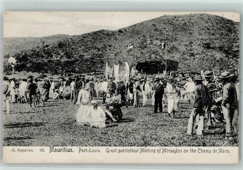 Port Louis - Great patriotical Meeting of Merandon on the Champ de Marrs