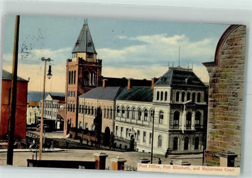 Port Elizabeth 1913 Post Office and Majistrates Curt