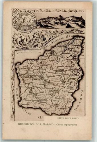 San Marino Landkarte