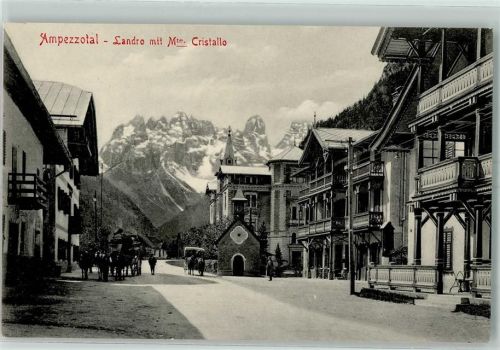 Höhlenstein 1908 Ampezzotal mit Monte Cristallo