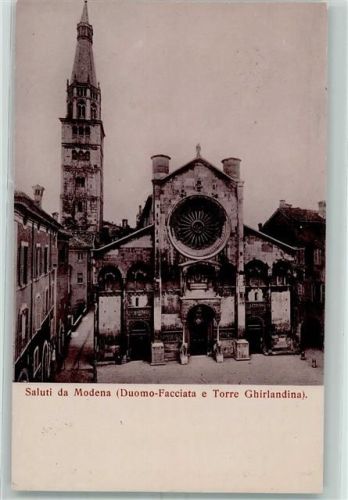 41100 Modena - Duomo Facciata e Torre Ghirlandina