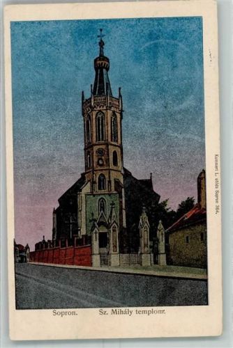 Sopron Ödenburg 1902 - Sz. Mihaly templom