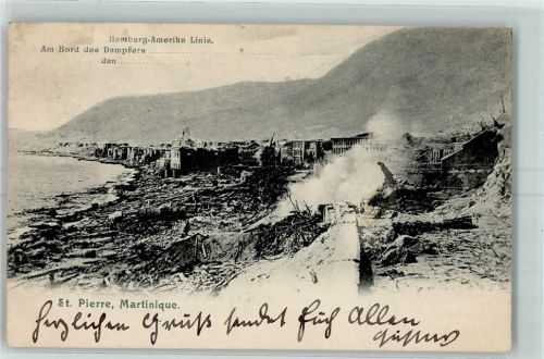 Saint-Pierre nach dem Vulkanbruch
