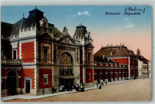 Klausenburg 1914 Bahnhof