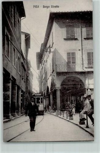 Pisa Straßenbahn Tram Borgo Stretto