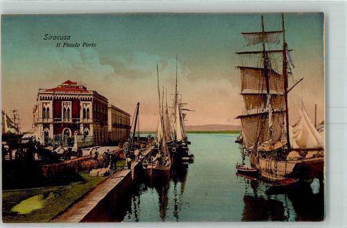 Siracusa Il Piccolo Porto Schiff