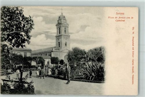 La Serena Plaza de Armas con la Catedral