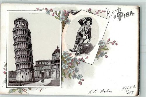 Pisa Schiefe Turm Blumen