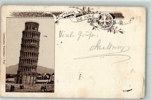 Pisa 1898 Schiefe Turm