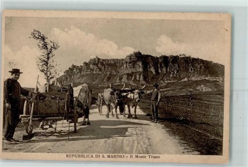 San Marino il Monte Titano Viehgespann