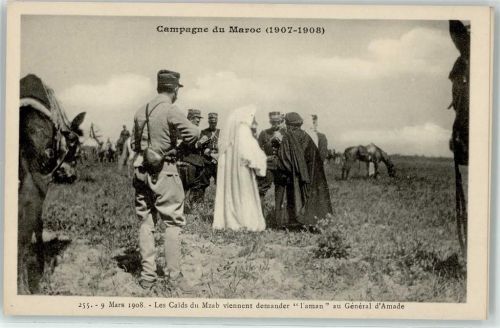 Campagne du Maroc 1907 1908 Caid Mzab General Uniform