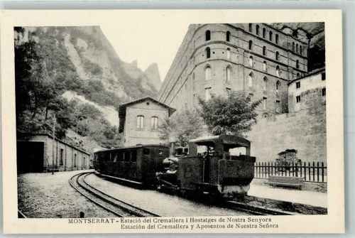 Montserrat - Bahnhof del Cremallera i Hosttges de Nostra Senyora Eisenbahn