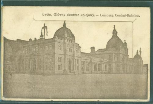 Lemberg Lwow 1916 - Central Bahnhof