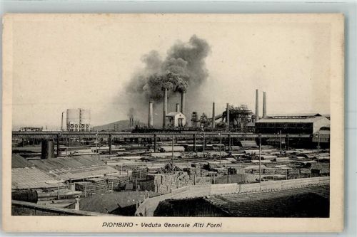 57025 Piombino - Veduta Generale Alti Forni Rauch Fabrik