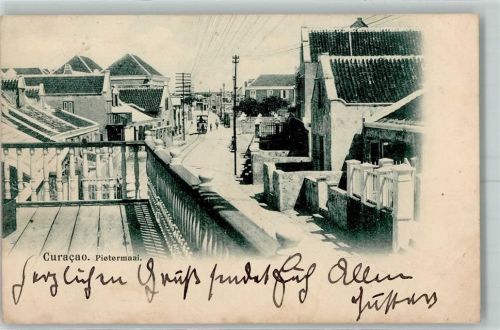 Willemstad 1913 Pietermaai Pferdestraßenbahn