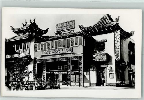 Los Angeles Early Sunrise New Chinatown