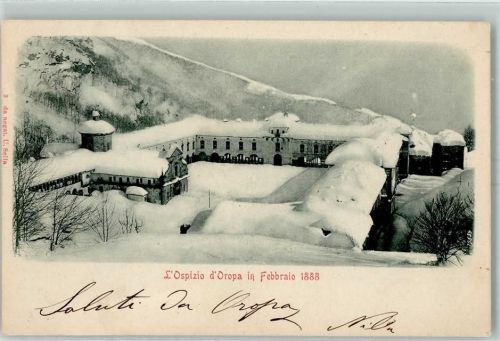 Oropa 1901 Winter Schnee Febbraio 1888
