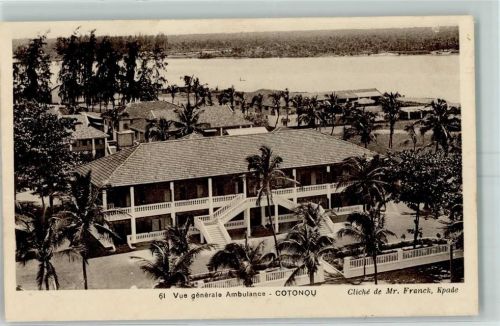 Cotonou Dahomey Ambulance Palmen