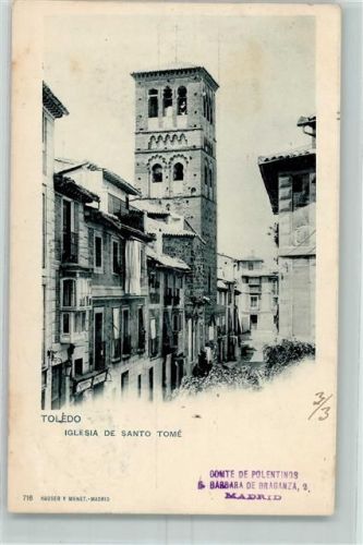 Toledo 1901 Iglesia de Santo Tome