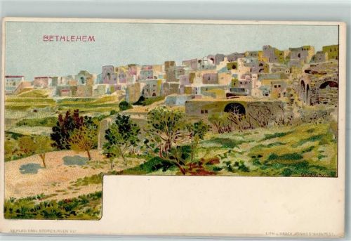 Bethlehem 1899 sign. R. Geiger Verlag Emil Storch Wien AK
