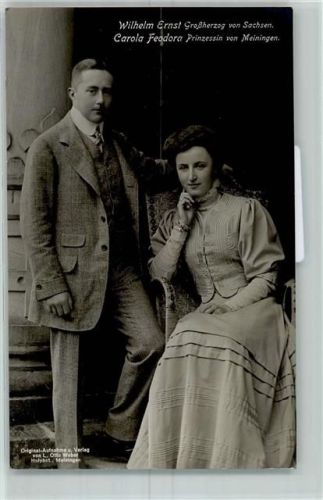 Wilhelm Ernst und Carola Feodora AK
