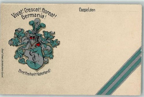 Kassel Vivat Crescat Floreat Germania AK