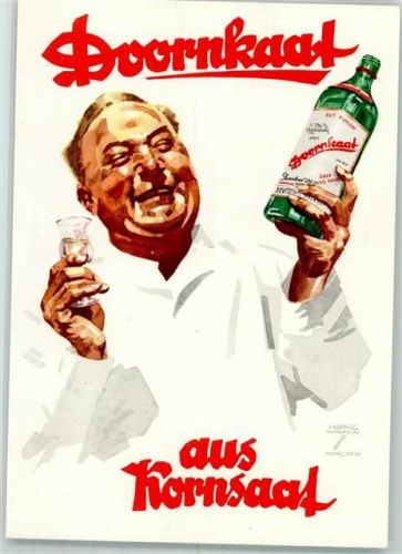 Werbung Doornkaat AK Hohlwein, L.