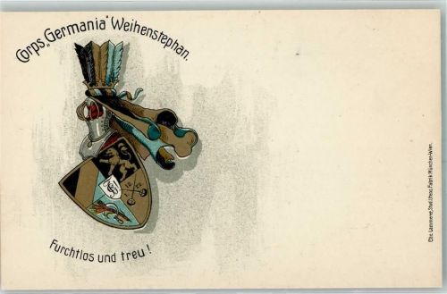 Weihenstephan Corps Germania AK