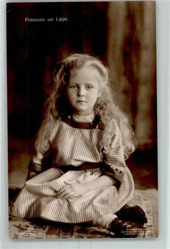 Prinzessin zur Lippe Verlag Liersch 7046 AK Adel Schaumburg-Lippe Foto AK