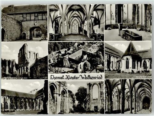 37445 W3425 Walkenried - ehemaliges Kloster Kreuzgang Hof Kirche Tor