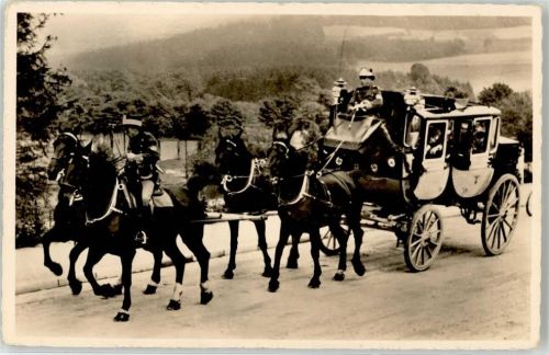 08301 O9408 Oberschlema - WK II erste Pferdepost Postkutsche Erzgebirge