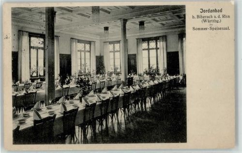 Jordanbad 1913 Kurhaus Sommer Speisesaal