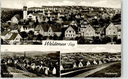 Weidenau neue Feldsiedlung Blick vom Haardterberg Dautenbach